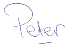 Peter met pen